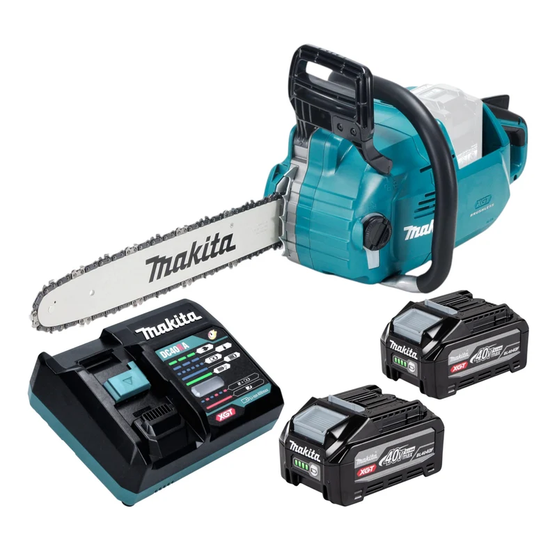 Makita UC 016 GU201 Akku Kettensäge 40 V max. 40 cm Brushless + 2x Akku 4,0 Ah + Ladegerät