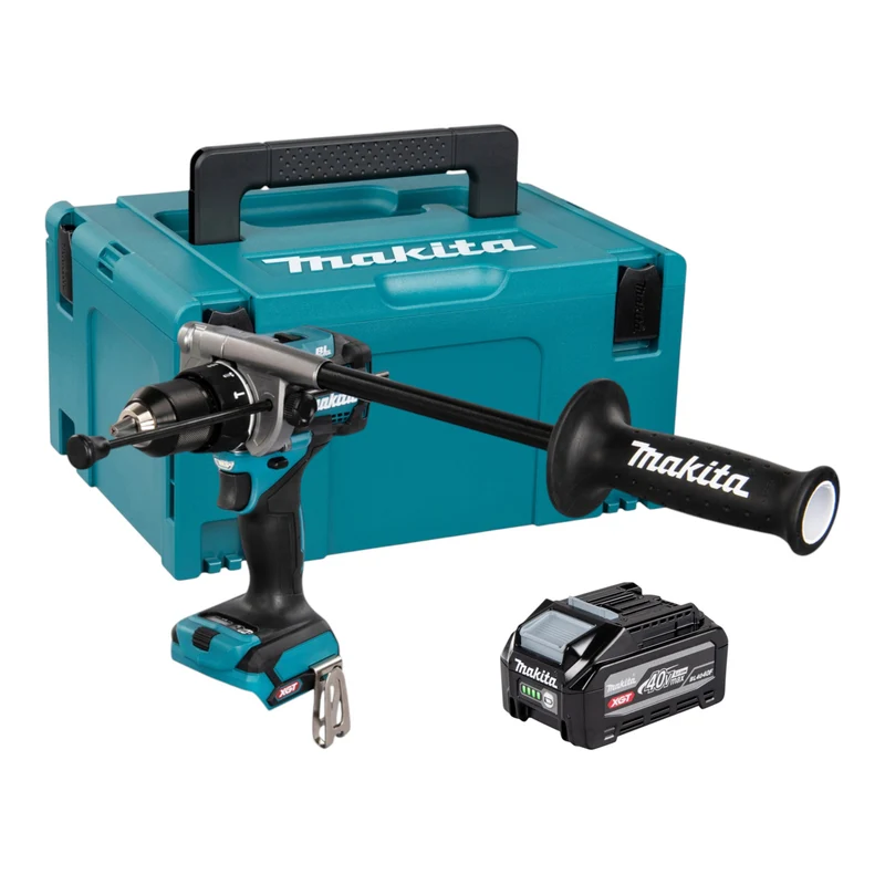 Makita HP 001 GU101 Akku Schlagbohrschrauber 40 V max. 140 Nm Brushless + 1x Akku 4,0 Ah + Makpac - ohne Ladegerät