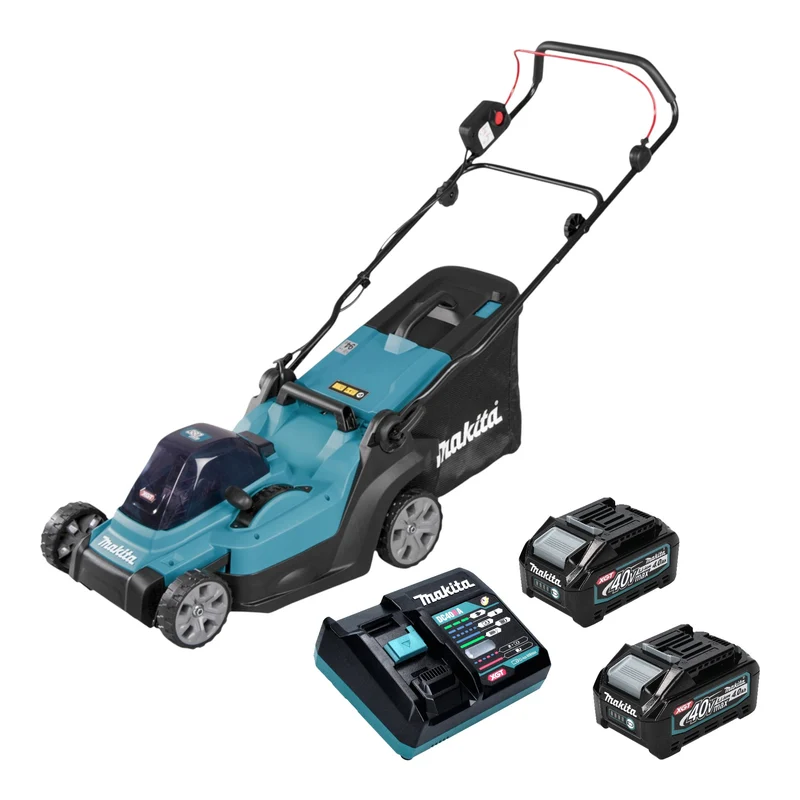 Makita LM 003 GM202 Akku Rasenmäher 40 V max. 38 cm 40 l + 2x Akku 4,0 Ah + Ladegerät