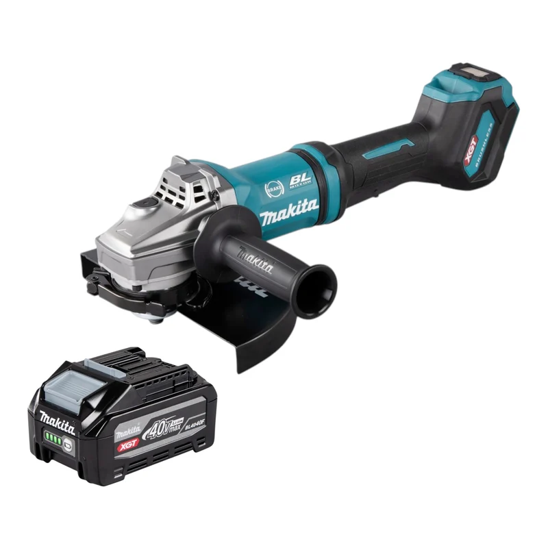Makita GA 038 GU1 Akku Winkelschleifer 40 V max. 230 mm Brushless + 1x Akku 4,0 Ah - ohne Ladegerät