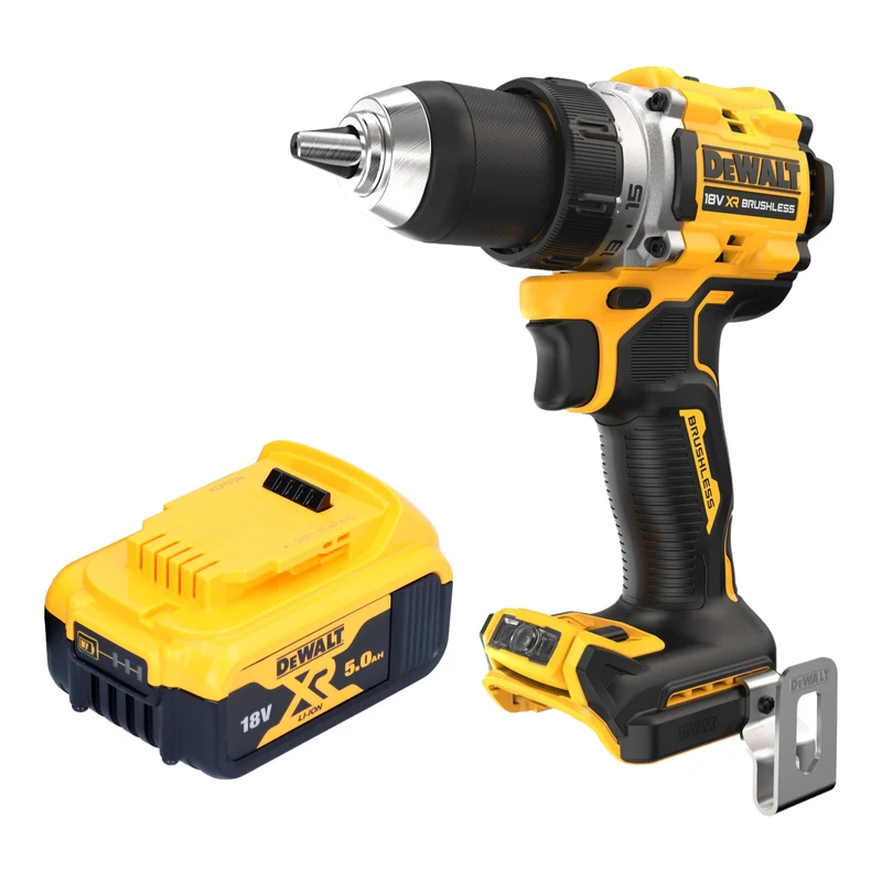 DeWalt DCD 800 N Akku Bohrschrauber 18 V 90 Nm Brushless + 1x Akku 5,0 Ah - ohne Ladegerät