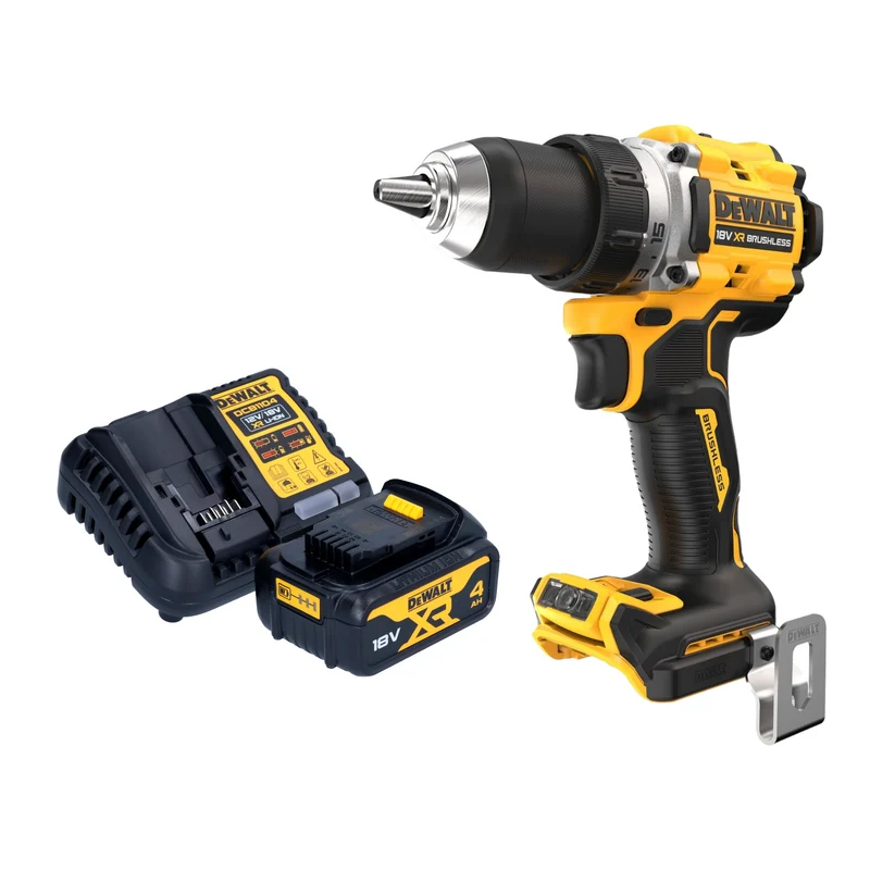 DeWalt DCD 800 M1 Akku Bohrschrauber 18 V 90 Nm Brushless + 1x Akku 4,0 Ah + Ladegerät