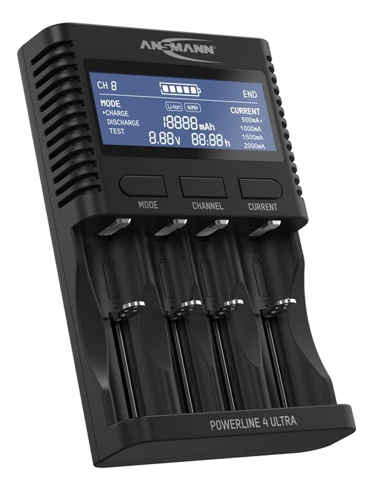 Ansmann Universalladegerät UBC Powerline 4 Ultra ( 4000902123 ) mit Netzteil