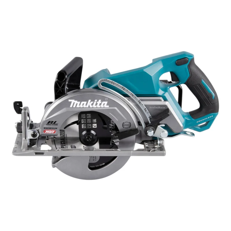 Makita RS 001 GU201 Akku Handkreissäge 40 V max. 185 mm Brushless + 2x Akku 4,0 Ah + Ladegerät