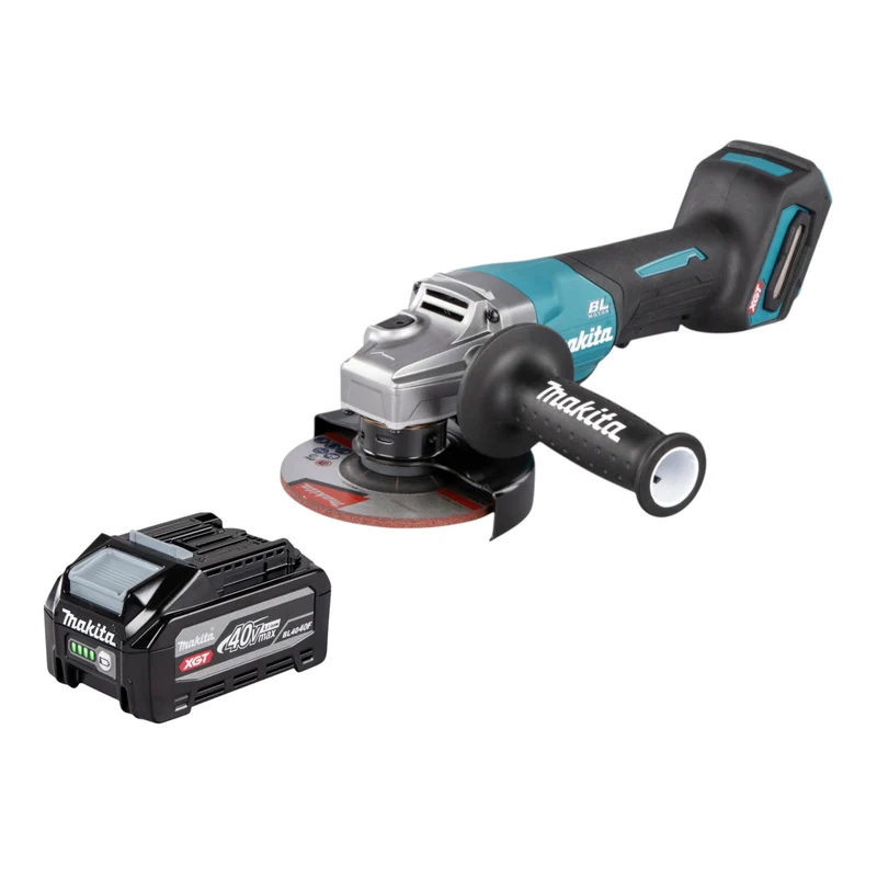 Makita GA 016 GU1 Akku Winkelschleifer 40 V max. 125 mm Brushless + 1x Akku 4,0 Ah - ohne Ladegerät