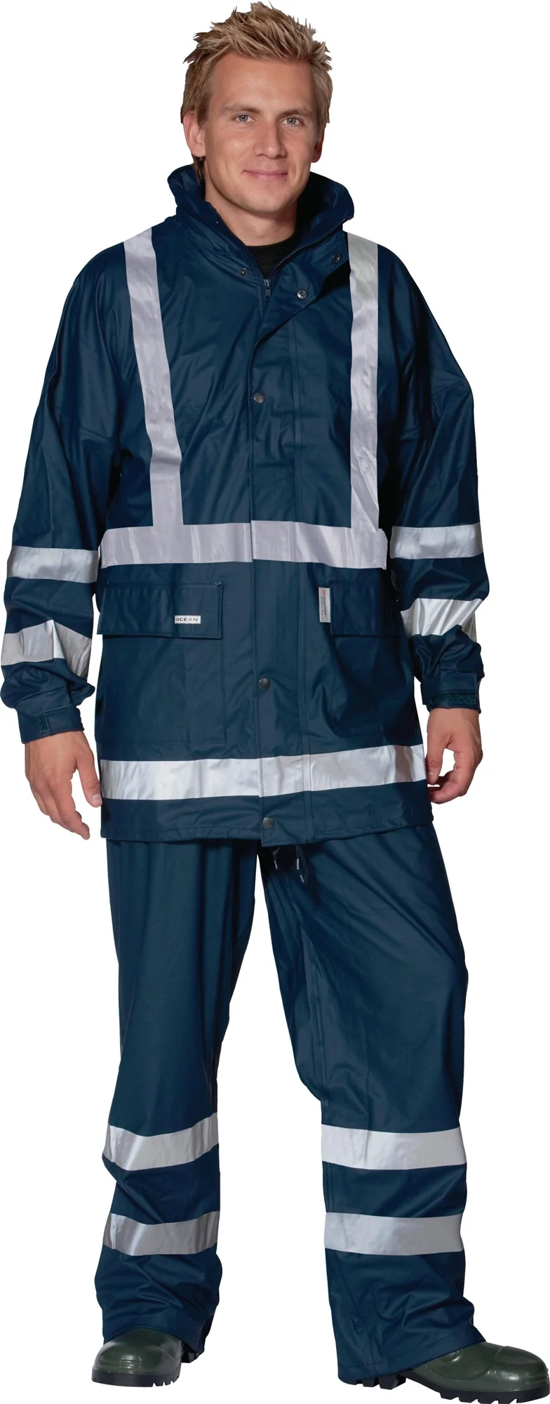 Regenschutz-Jacke Comfort Stretch marine OCEAN