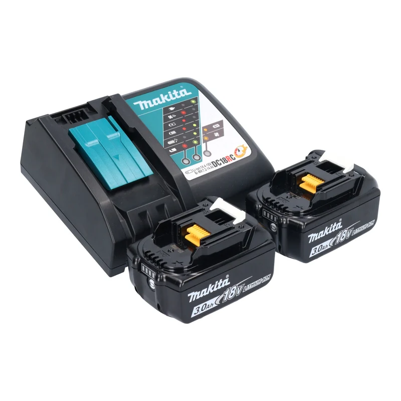 Makita DDF 484 RFE Akku Bohrschrauber 18 V 54 Nm Brushless + 2x Akku 3,0 Ah + Ladegerät + Koffer