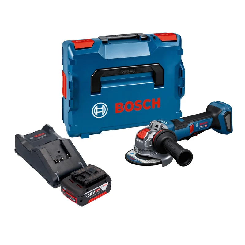 Bosch GWX 18V-11 PS Akku Winkelschleifer 18 V 125 mm + 1x Akku 5,0 Ah + Ladegerät + L-Boxx