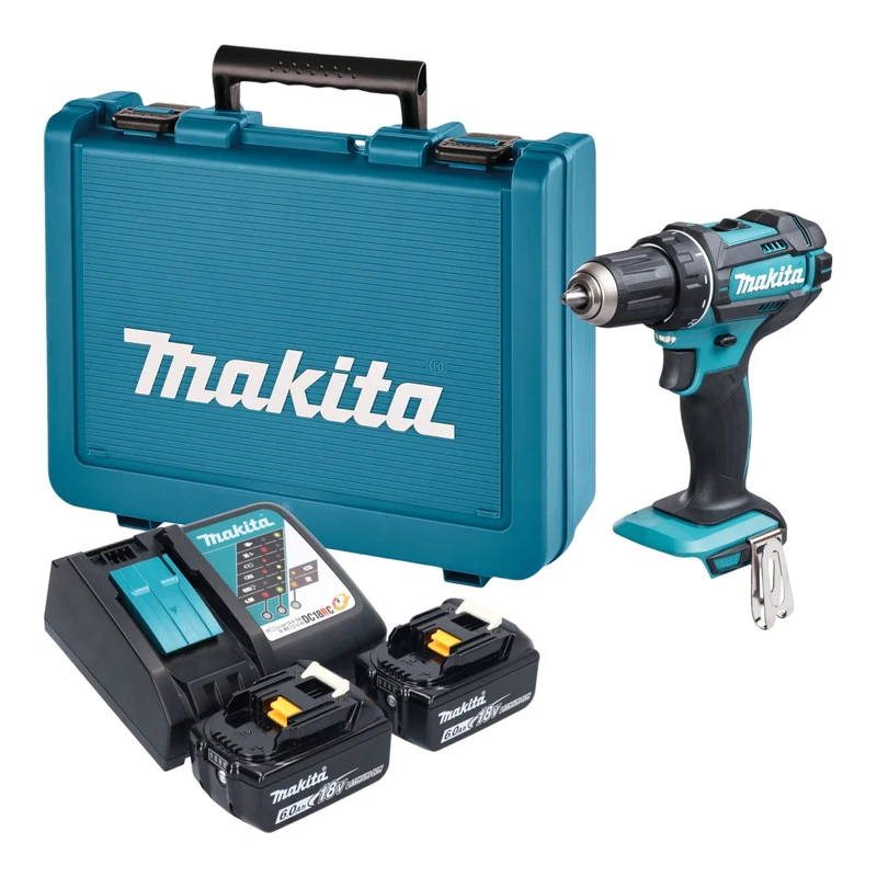 Makita DDF 482 RGE Akku Bohrschrauber 18 V 62 Nm + 2x Akku 6,0 Ah + Ladegerät + Koffer