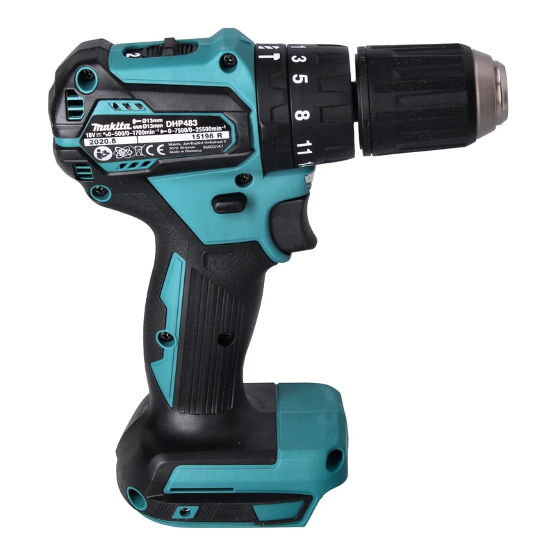 Makita DHP 483 ZE Akku Schlagbohrschrauber 18 V 40 Nm Brushless + Koffer - ohne Akku, ohne Ladegerät