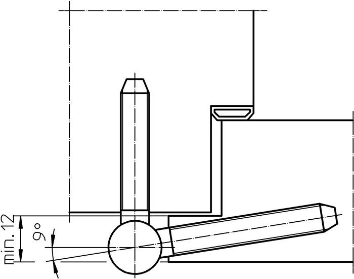 Simonswerk Einbohrband BAKA C 1-15 WF ( 3000255706 ) 3-teilig vernickelt DIN links / rechts Holztüren 20 Stück