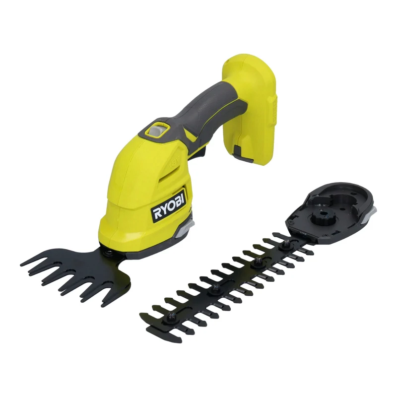 RYOBI RY18GSA-215 18 V ONE+ Akku Gras- u. Strauchschere, Schnittstärke 8 mm + 2x Akku 1,5 Ah + Ladegerät
