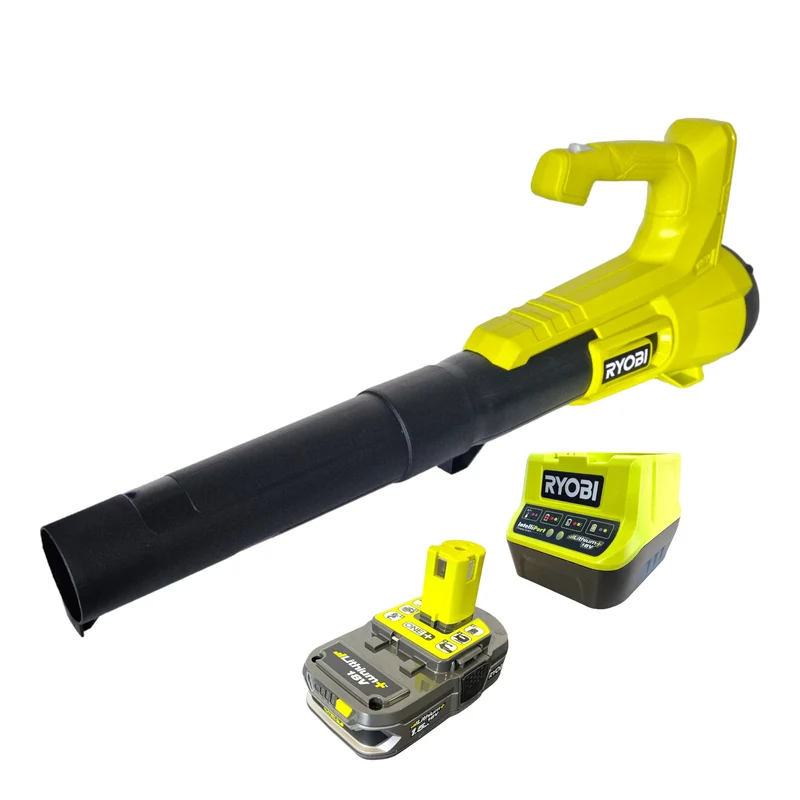 RYOBI RY18BLA-115 Akku Laubgebläse 18 V ONE+ 145 km/h + 1x Akku 1,5 Ah + Ladegerät