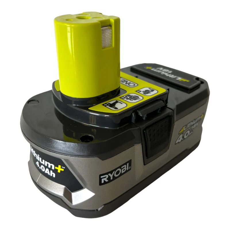 RYOBI RB18L40 Akku 18 V 4,0 Ah / 4000 mAh Li-Ion ONE+ 2 Stk. ( 2x 5133001907 ) mit Ladestandanzeige