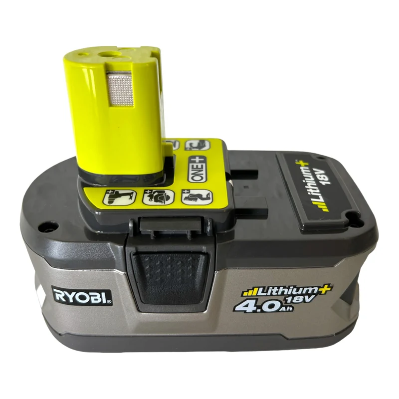 RYOBI RB18L40 Akku 18 V 4,0 Ah / 4000 mAh Li-Ion ONE+ 2 Stk. ( 2x 5133001907 ) mit Ladestandanzeige