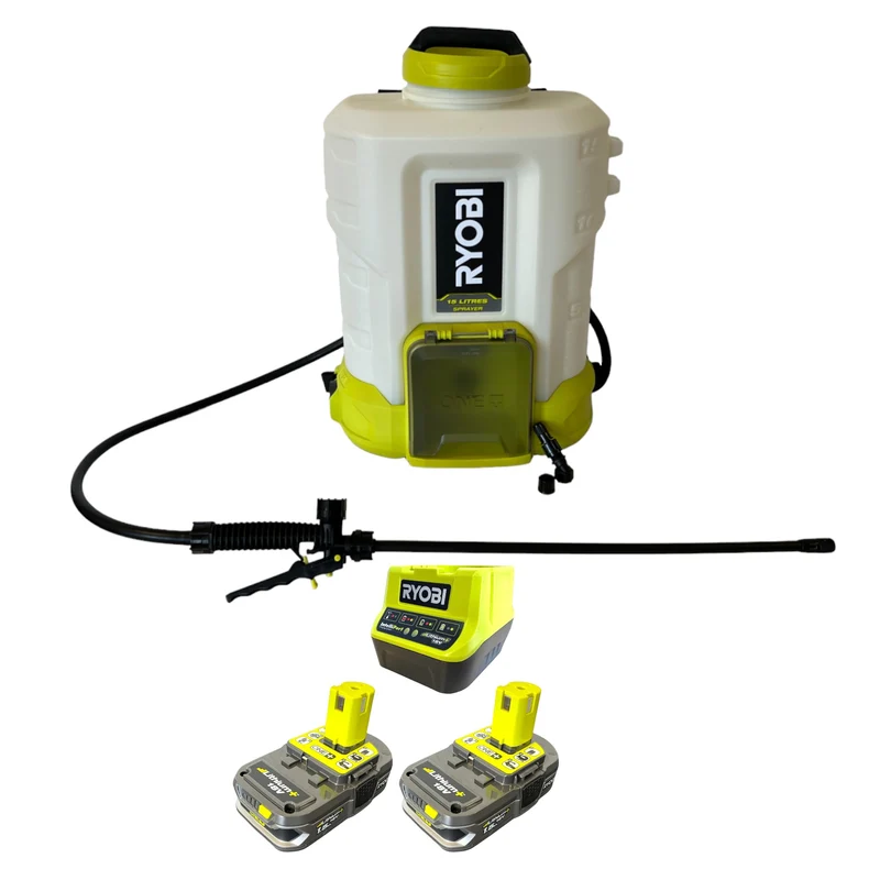 RYOBI RY18BPSB-215 Akku Drucksprüher 18 V 15 l 3 - 6 bar + 2x Akku 1,5 Ah + Ladegerät