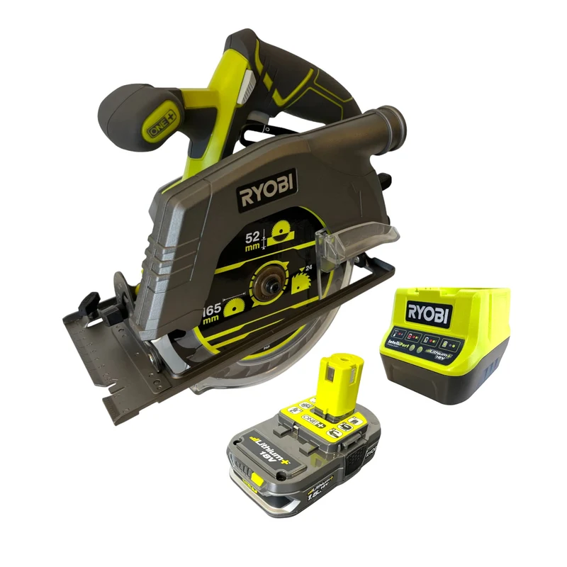 RYOBI R18CS-115 Akku Handkreissäge 18 V 165 mm + 1x Akku 1,5 Ah + Ladegerät