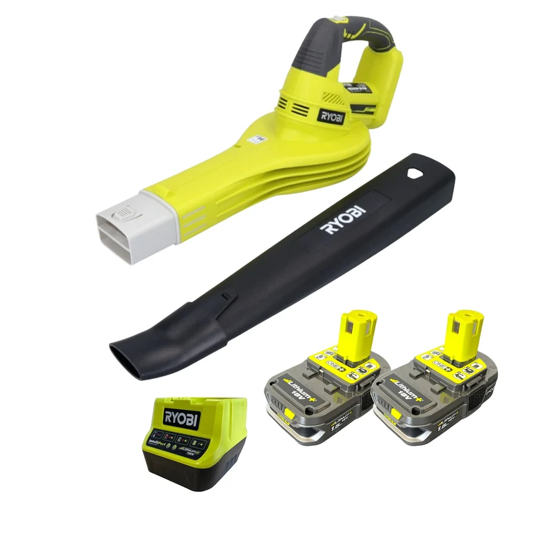 RYOBI OBL1820S-215 Akku Laubbläser 18 V 245 km/h + 2x Akku 1,5 Ah + Ladegerät