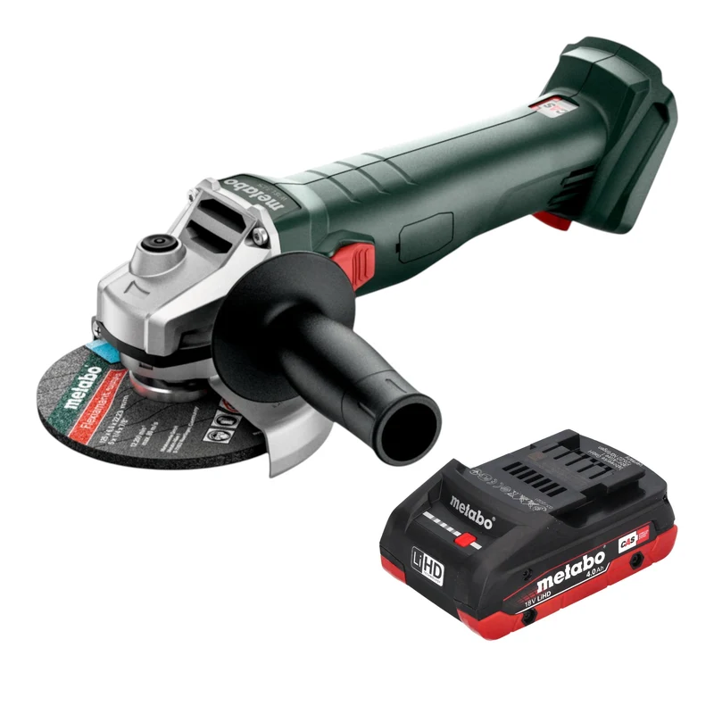 Metabo W 18 7-125 Akku Winkelschleifer 18 V 125 mm + 1x LiHD Akku 4,0 Ah - ohne Ladegerät