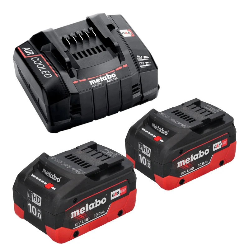 Metabo W 18 7-125 Akku Winkelschleifer 18 V 125 mm + 2x LiHD Akku 10,0 Ah + Ladegerät