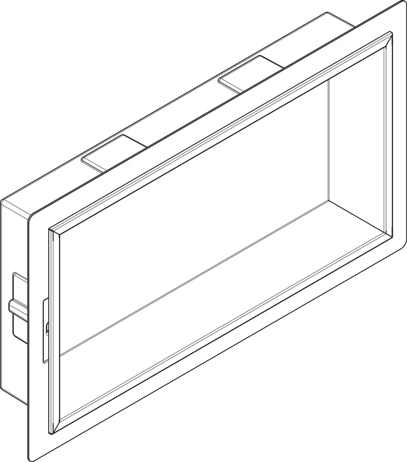 HANSGROHE Wandnische XtraStoris Original mit Rahmen, Betongrau