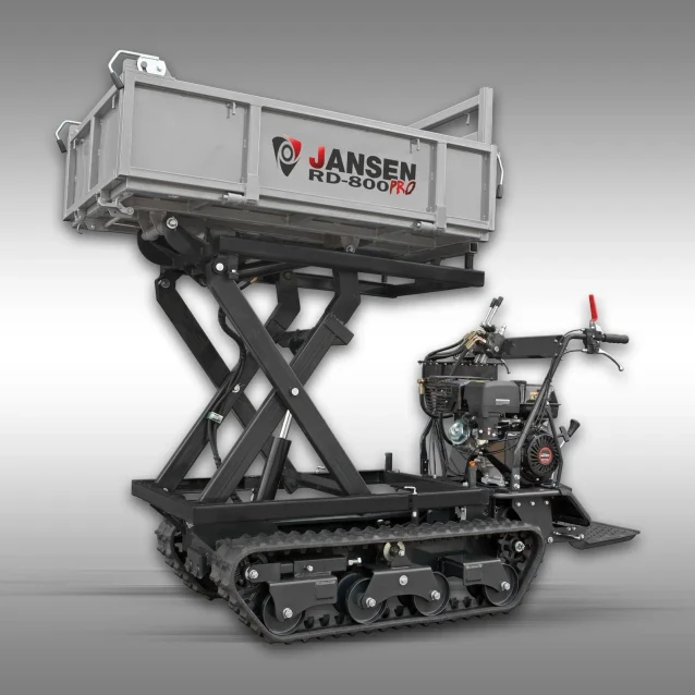 Jansen Raupendumper RD-800pro, hydraulisch, Hochkippsystem, 13 PS, Kettendumper
