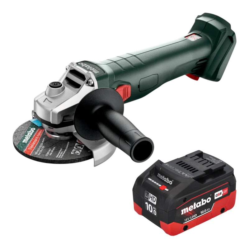 Metabo W 18 7-125 Akku Winkelschleifer 18 V 125 mm + 1x LiHD Akku 10,0 Ah - ohne Ladegerät