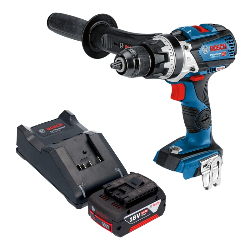 Bosch GSB 18V-110 C Professional Akku Schlagbohrschrauber 18 V 110 Nm Brushless + 1x Akku 5,0 Ah + Ladegerät