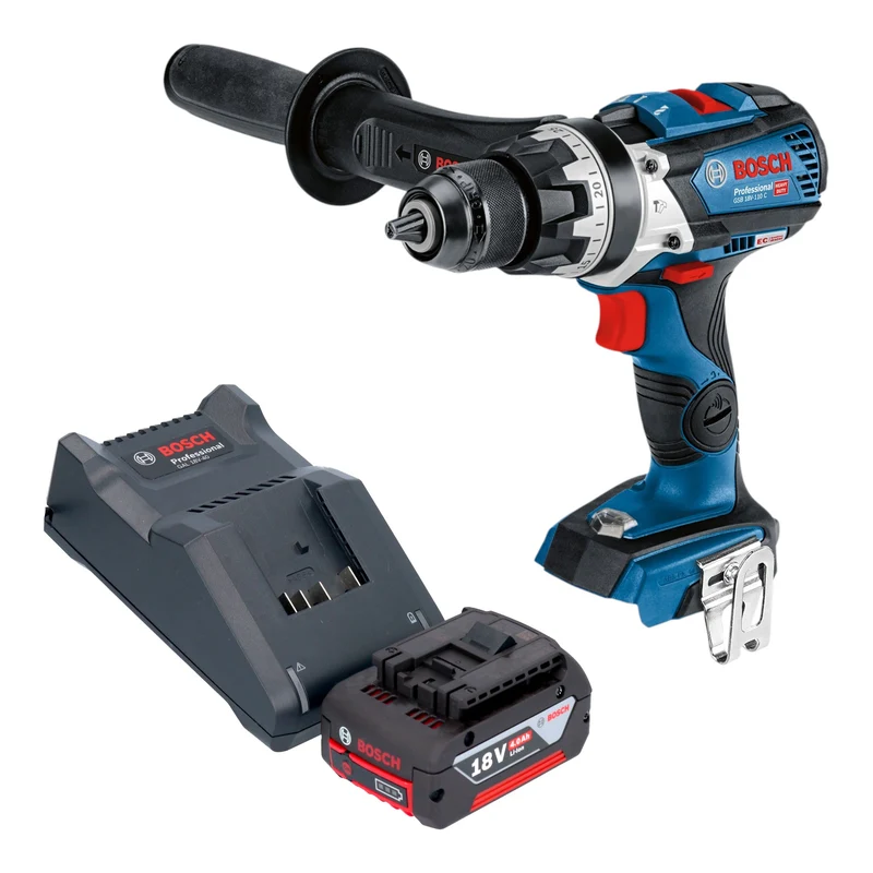 Bosch GSB 18V-110 C Professional Akku Schlagbohrschrauber 18 V 110 Nm Brushless + 1x Akku 4,0 Ah + Ladegerät