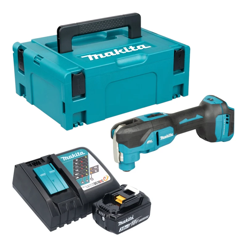 Makita DTM 53 RF1J Akku Multifunktionswerkzeug 18 V OIS / Starlock Brushless + 1x Akku 3,0 Ah + Ladegerät + Makpac