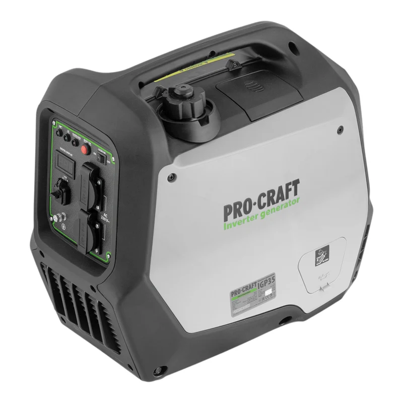 Procraft IGP35 Benzin Inverter Generator Stromerzeuger 3,0 kW 5,5 l 2× 230 V / 1x USB-A / 1x USB-C