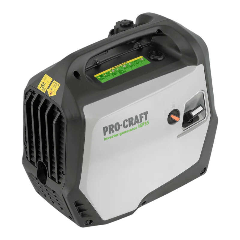 Procraft IGP35 Benzin Inverter Generator Stromerzeuger 3,0 kW 5,5 l 2× 230 V / 1x USB-A / 1x USB-C