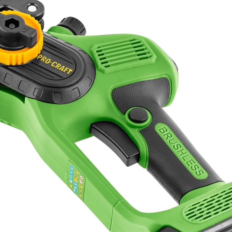 Procraft PA168SET Akku Gartengeräte Set 20 V PKA35Li Akku Mini Kettensäge + ES25Li Akku Astschere + 2x Akku 2,0 / 4,0 Ah + Ladegerät + Koffer