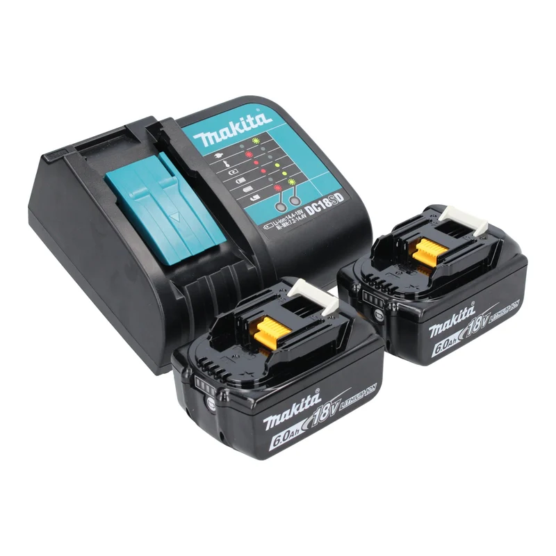 Makita DTM 53 SGJ Akku Multifunktionswerkzeug 18 V OIS / Starlock Brushless + 2x Akku 6,0 Ah + Ladegerät + Makpac