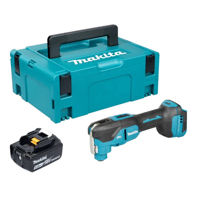 Makita DTM 53 T1J Akku Multifunktionswerkzeug 18 V OIS / Starlock Brushless + 1x Akku 5,0 Ah + Makpac - ohne Ladegerät