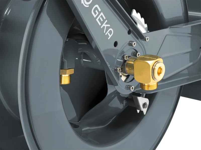 KARASTO Schlauchaufroller PA30SK G 1 AG mit GEKA® plus Winkeldreharmatur und 30m Schlauch