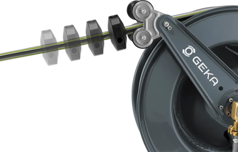 KARASTO Schlauchaufroller PA30SK G 1 AG mit GEKA® plus Winkeldreharmatur und 30m Schlauch