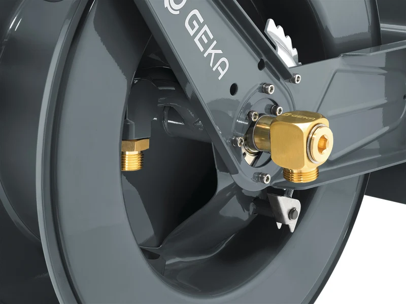 KARASTO Schlauchaufroller PA30SK G 1 AG mit GEKA® plus Winkeldreharmatur und 30m Schlauch