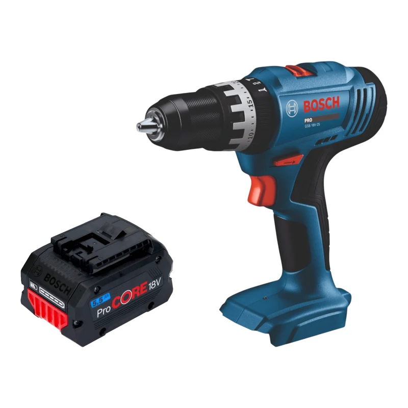Bosch GSB 18V-25 Professional Akku Schlagbohrschrauber 18 V 56 Nm + 1x ProCORE Akku 5,5 Ah - ohne Ladegerät
