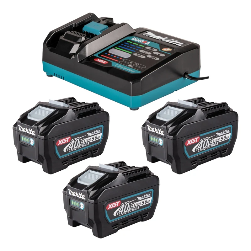 Makita Power Source Kit 3x BL 4050 F Akku 40 V max. 5,0 Ah XGT + DC 40 RA Ladegerät