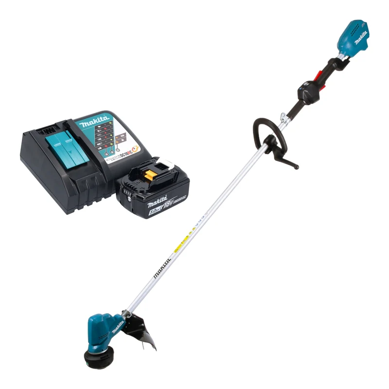 Makita DUR 190 LRTX3 Akku Rasentrimmer 18 V 300 mm Brushless + 1x Akku 5,0 Ah + Ladegerät