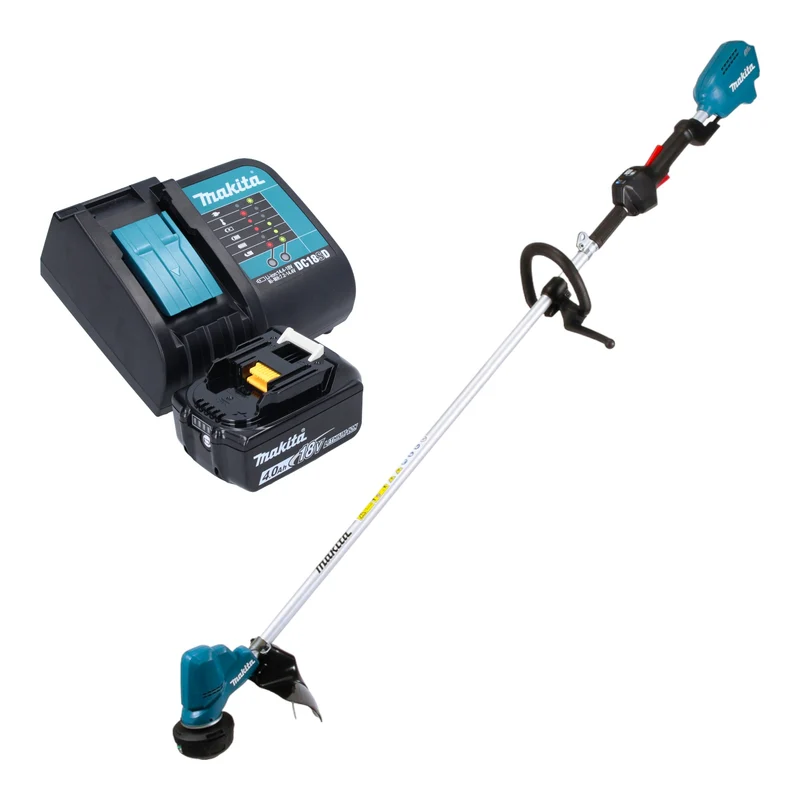 Makita DUR 190 LSMX3 Akku Rasentrimmer 18 V 300 mm Brushless + 1x Akku 4,0 Ah + Ladegerät