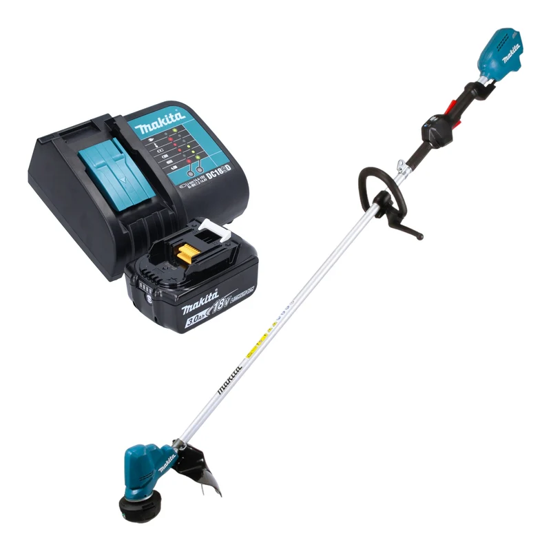 Makita DUR 190 LSFX3 Akku Rasentrimmer 18 V 300 mm Brushless + 1x Akku 3,0 Ah + Ladegerät