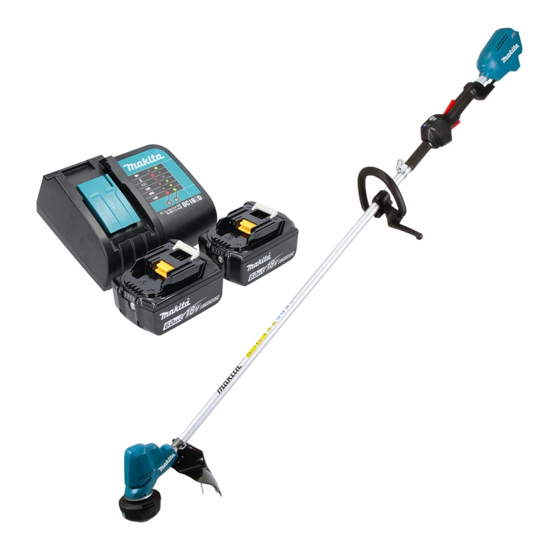 Makita DUR 190 LSG2X3 Akku Rasentrimmer 18 V 300 mm Brushless + 2x Akku 6,0 Ah + Ladegerät