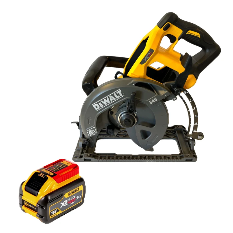 DeWalt DCS 577 N Akku Handkreissäge 54 V FlexVolt 190 mm Brushless + 1x Akku 9,0 Ah - ohne Ladegerät