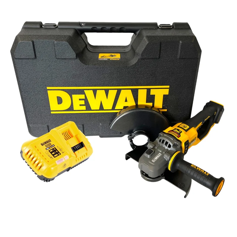 DeWalt DCG 460 T2K Akku Winkelschleifer 54 V FlexVolt 230 mm Brushless + 2x Akku 6,0 Ah + Ladegerät + Koffer