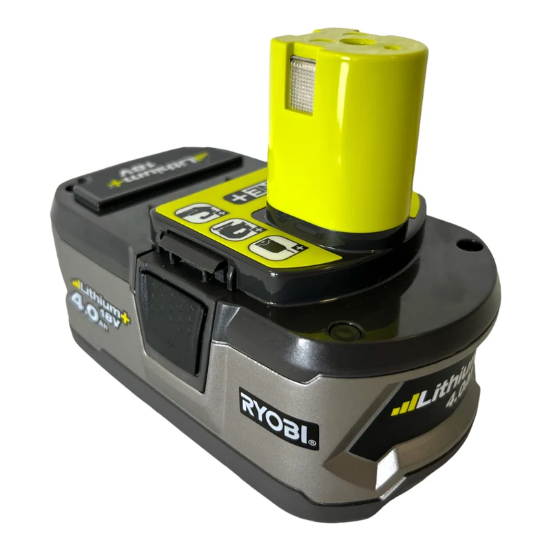 RYOBI RB18L40 Akku 18 V 4,0 Ah / 4000 mAh Li-Ion ONE+ ( 5133001907 ) mit Ladestandanzeige