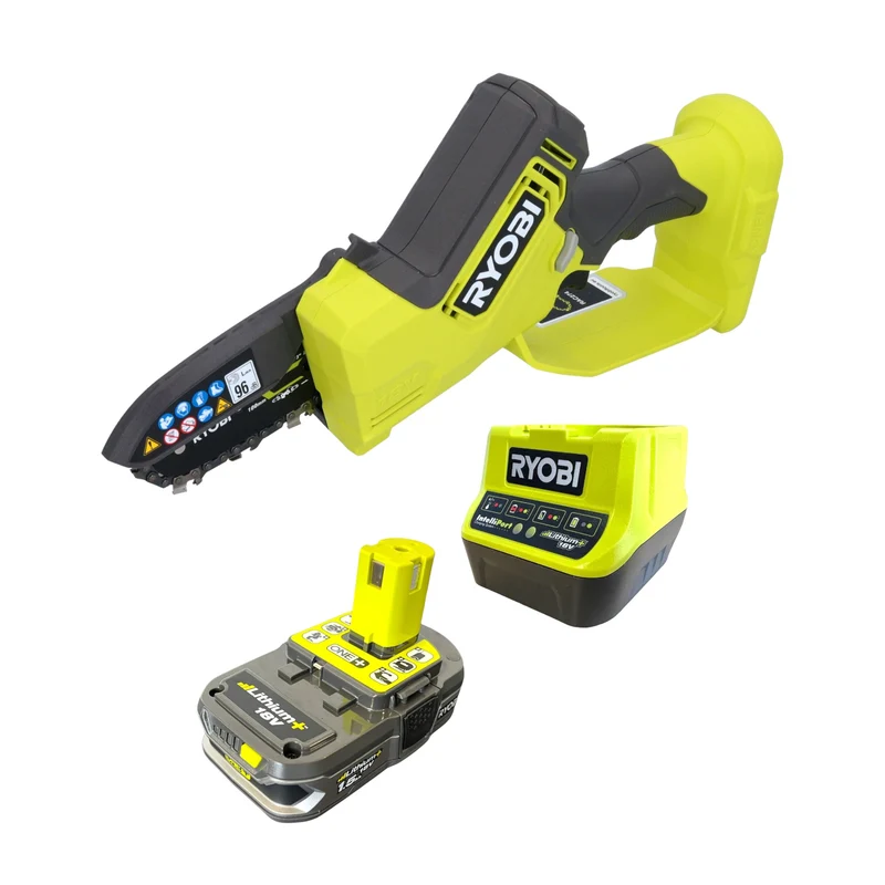 RYOBI RY18PSX10A-115 Akku Astsäge 18 V 10 cm Brushless + 1x Akku 1,5 Ah + Ladegerät