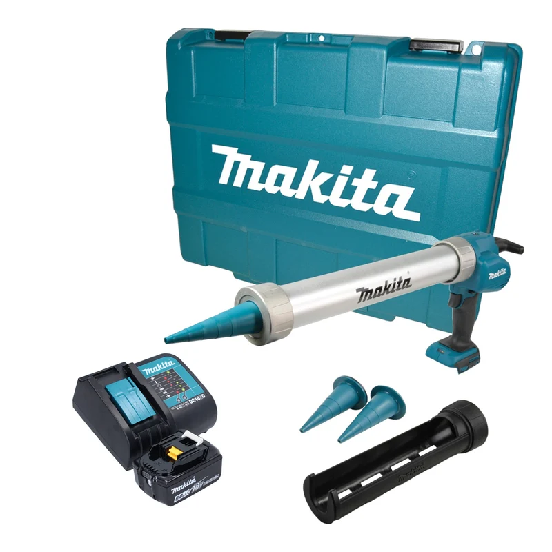 Makita DCG 180 SG1XK Akku Kartuschenpistole 18 V 300 / 600 ml + 1x Akku 6,0 Ah + Ladegerät + Koffer