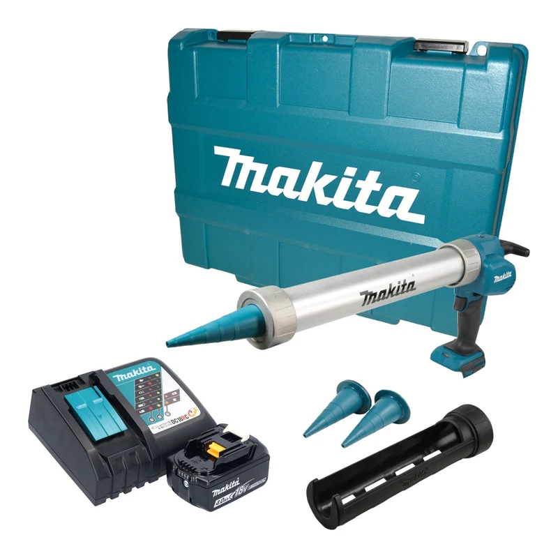 Makita DCG 180 RM1XK Akku Kartuschenpistole 18 V 300 / 600 ml + 1x Akku 4,0 Ah + Ladegerät + Koffer